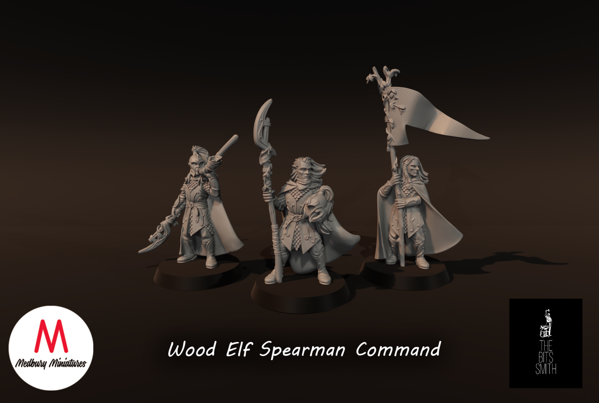 Woodelf Speerträger Commander